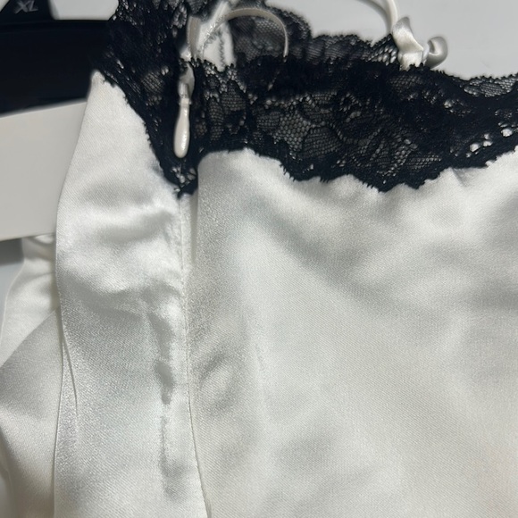 Zara White and Black Lace Bodysuit - Picture 7 of 9